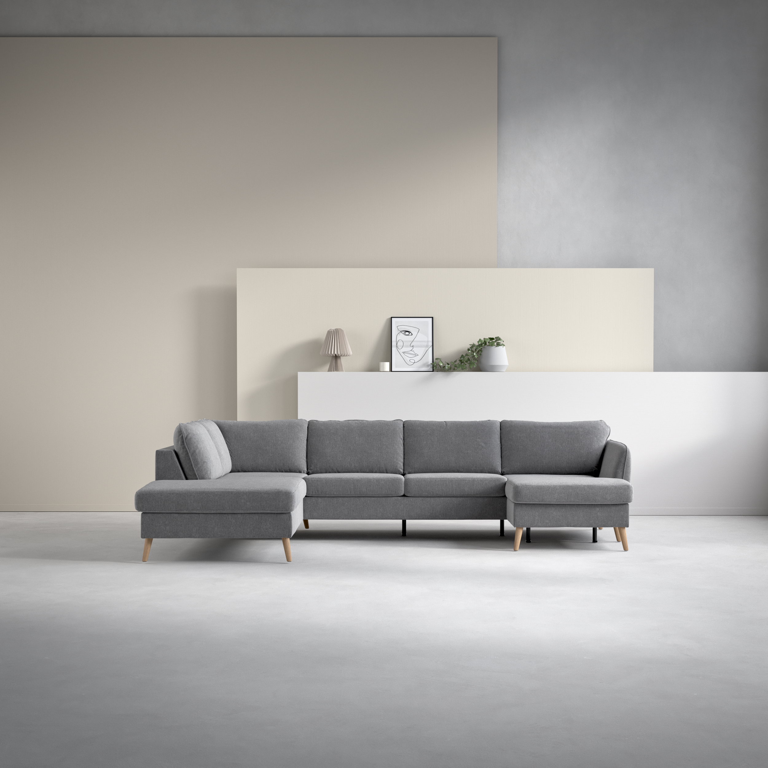 County - 3-sits soffa med divan vänster och schäslong höger - inspiration