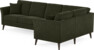 Eden - Hörnsoffa, 3+1-sits - Grön