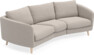 Madison - 3-sits soffa svängd, 70 cm - Beige