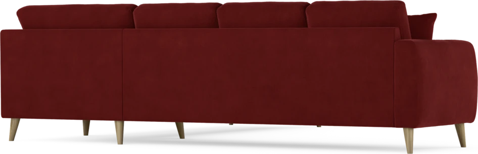 Eden - Hörnsoffa, 3+3-sits - Röd