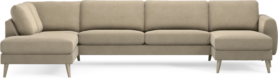 Bridge - 3-sits soffa med divan vänster och schäslong höger - Beige