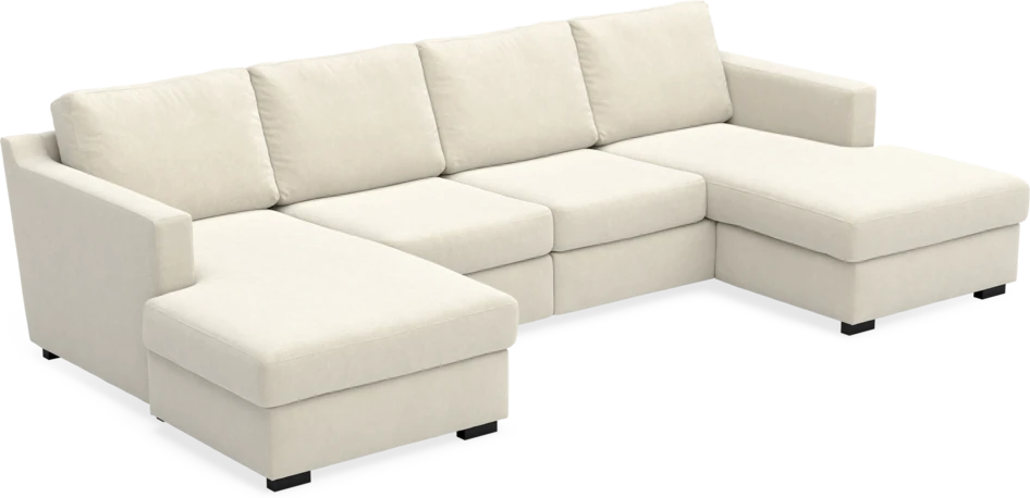 Friday - 2-sits soffa med två schäslonger - Beige