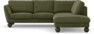 Madison Lux - 2-sits soffa med divan höger - Grön