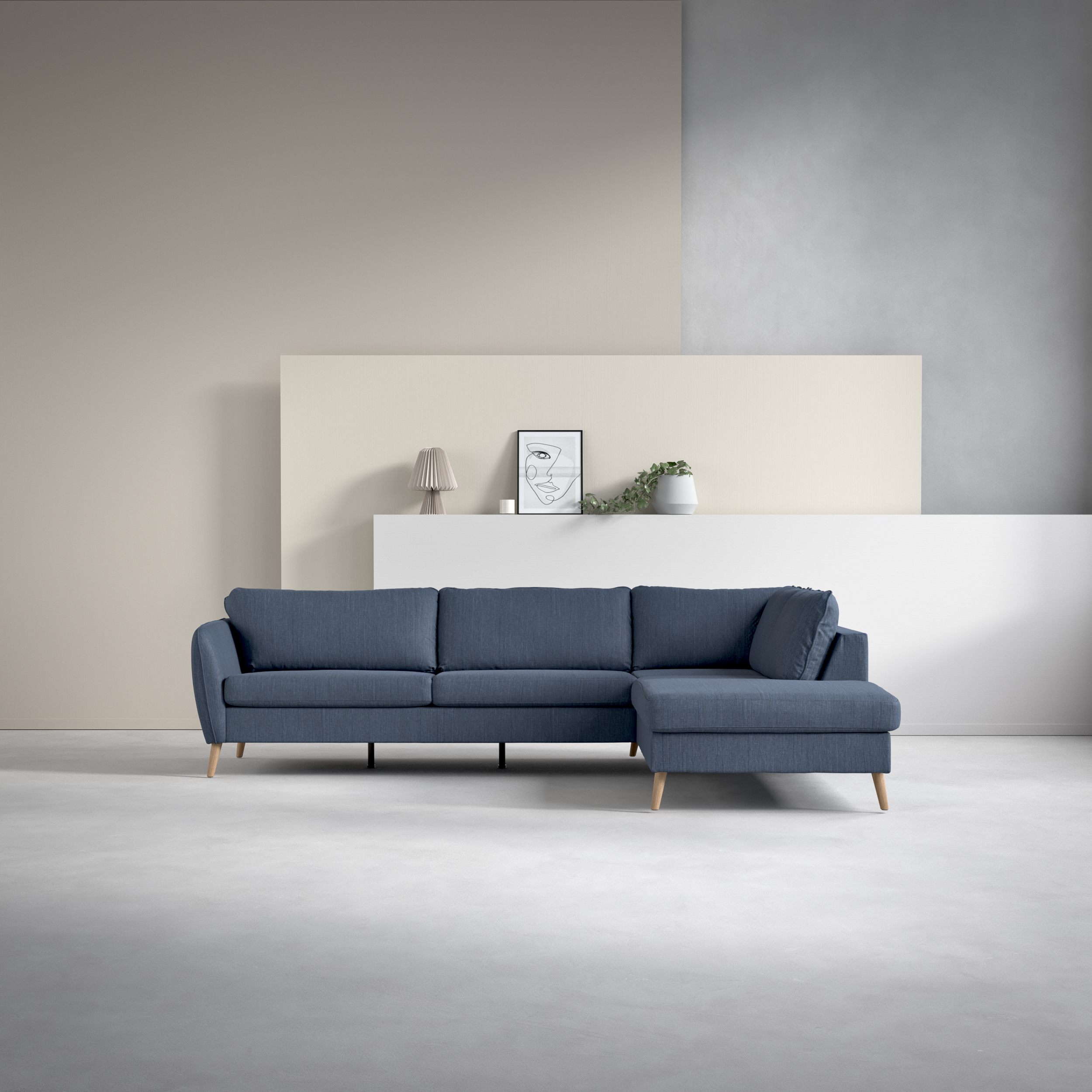 County - 2,5-sits soffa med divan höger - inspiration