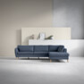 County - 2,5-sits soffa med divan höger - Blå