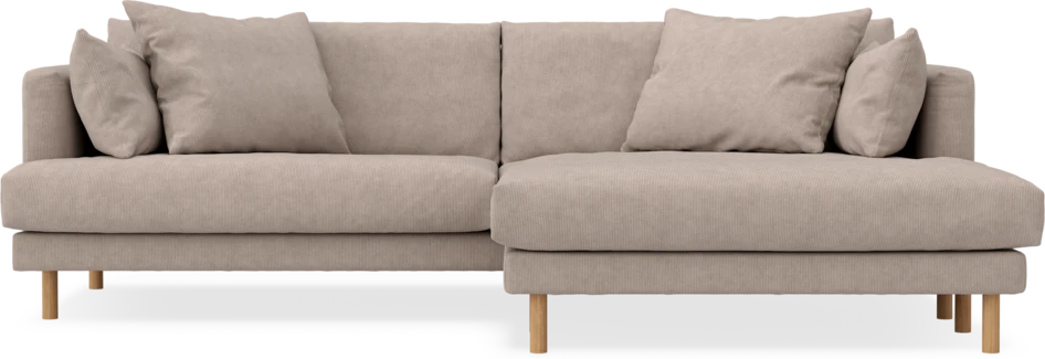 Harper - 4-sits med schäslong XL höger - Beige