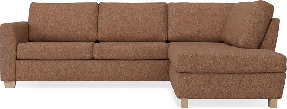 Friday - 2,5-sits soffa med divan höger - Orange