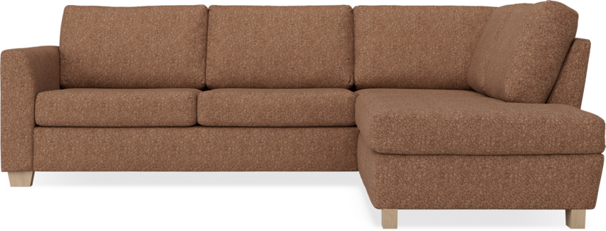 Friday - 2,5-sits soffa med divan höger - Orange