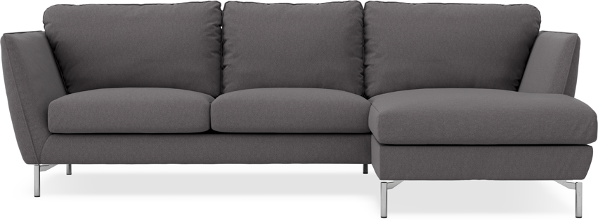 Madison Lux - 2-sits soffa med schäslong höger - Grå