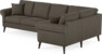 Eden - Hörnsoffa, 3+1-sits - Brun