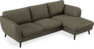 Madison Lux - 2-sits soffa med schäslong höger - Brun