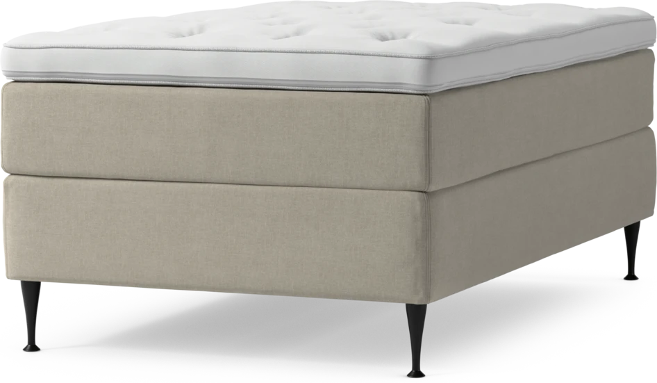 Delux Exclusive - Kontinentalsäng, enkelsäng 120 cm med bäddmadrass och sängben