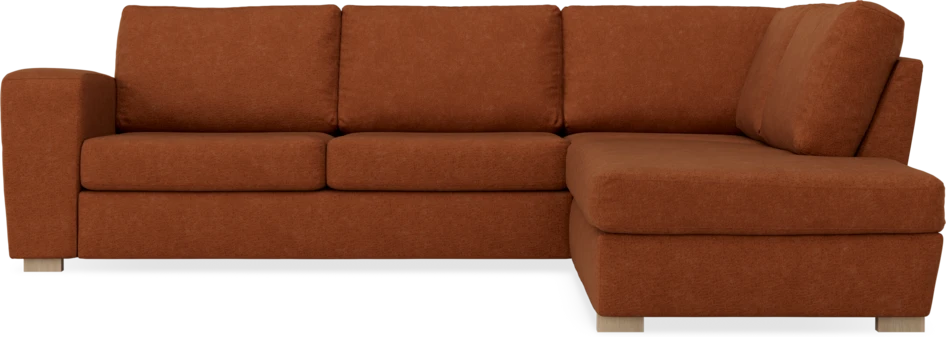 Friday - 2,5-sits soffa med divan höger - Orange