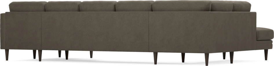 Eden - 3-sits soffa med divan vänster och schäslong höger - Brun