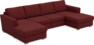 Friday - 2-sits soffa med två schäslonger - Rosa