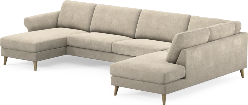 Bridge - 3-sits soffa med schäslong vänster och divan höger - Beige