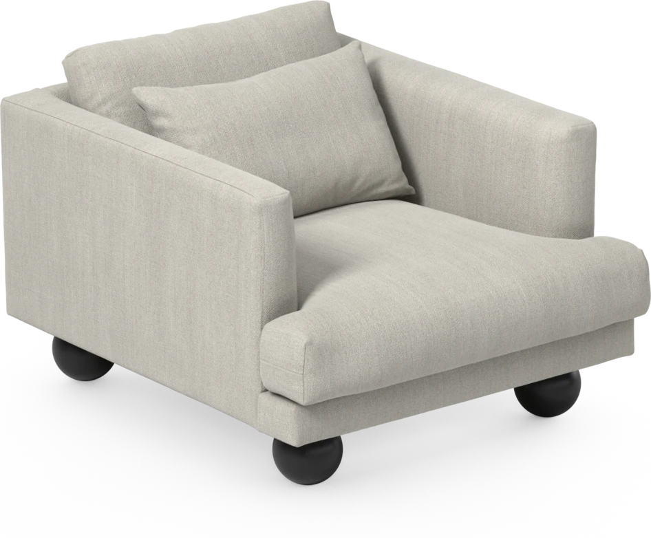 Harper - Fåtölj, 75 cm - Beige