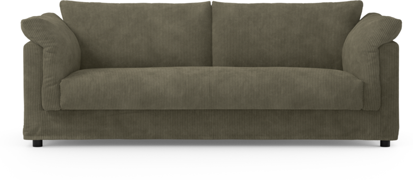 Cherrie - 3-sits soffa, hel dyna och kappa - Grön