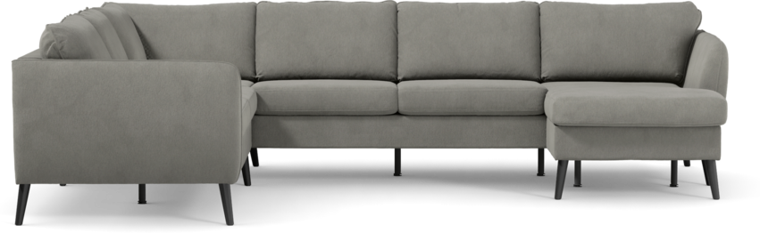 County - Hörnsoffa, 2+3-sits med schäslong höger - Grå