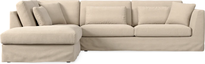 Willow, 3-sits soffa med divan vänster, med kappa