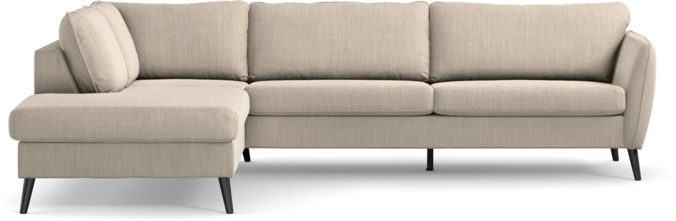 County - 2,5-sits soffa med divan vänster - Beige