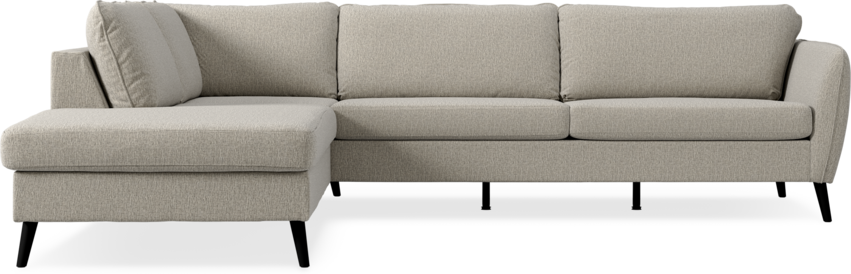 County - 2,5-sits soffa med divan vänster - Beige