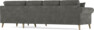 Eden - Hörnsoffa, 3+1-sits - Grå