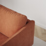 Madison Lux - 2-sits soffa med schäslong vänster - Orange