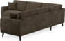 Eden - Hörnsoffa, 2,5+2,5-sits - Brun