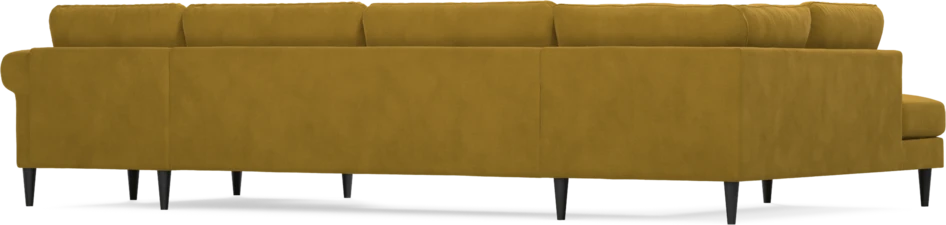 Bridge - 3-sits soffa med divan vänster och schäslong höger - Gul