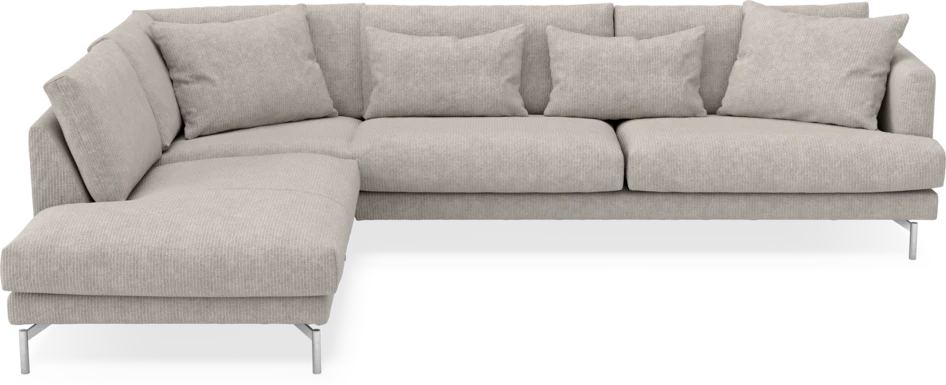 Harper - 3-sits soffa med divan vänster - Grå