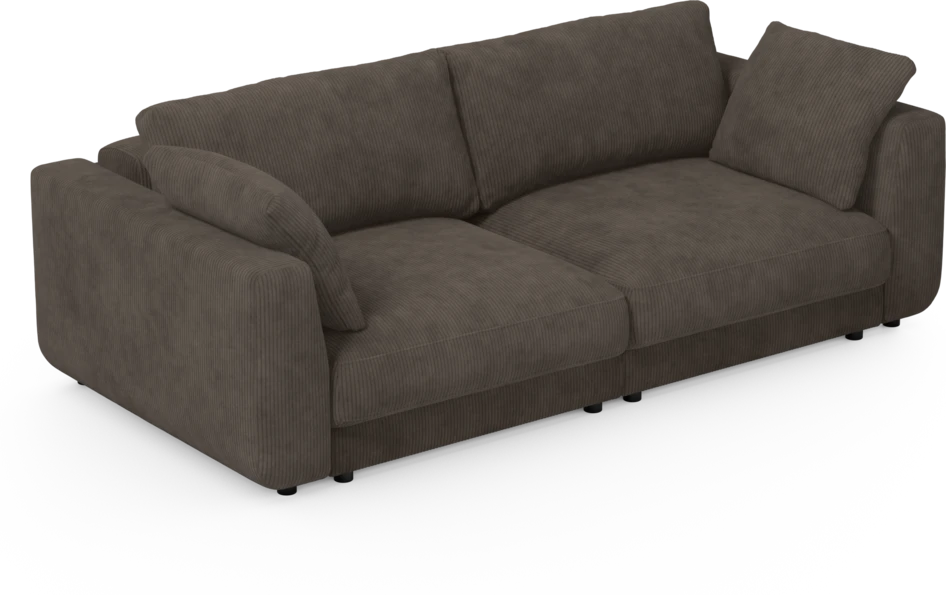 Amie - Bäddsoffa 3-sits - Brun