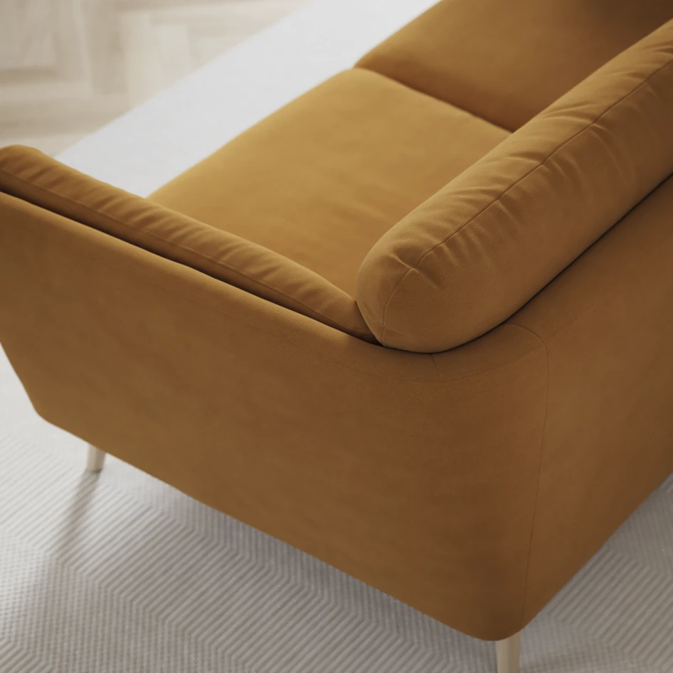 Madison Lux - Hörnsoffa 2+3-sits, hörn 2 - Gul