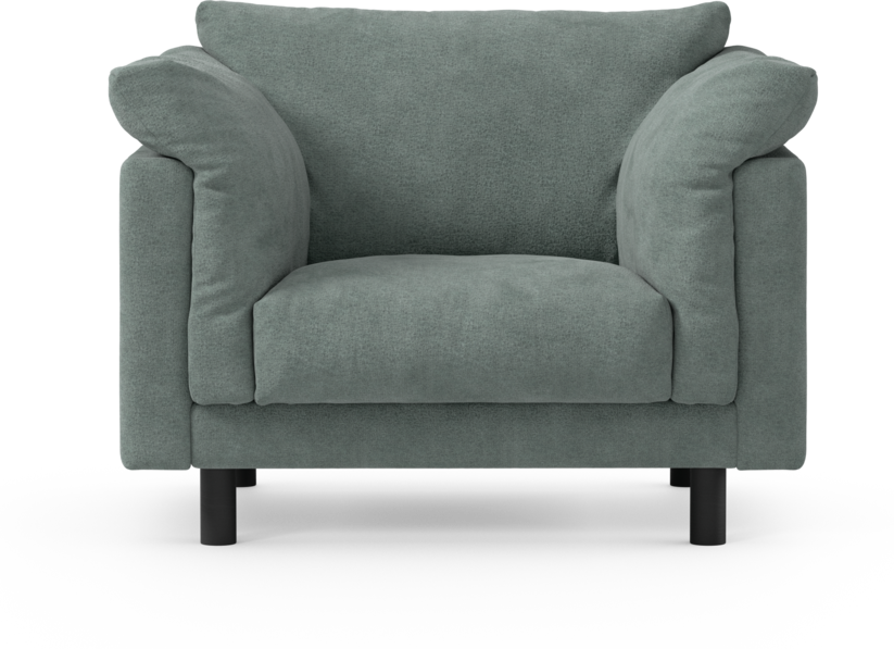 Cherrie - Fåtölj, fast klädsel - Blå