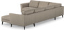 Bridge - Hörnsoffa, 2+3-sits med schäslong höger - Beige