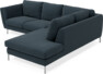Madison - 2-sits soffa med divan höger - Turkos