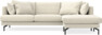 Harper - 4-sits med schäslong höger  - Beige