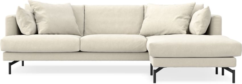 Harper - 4-sits med schäslong höger - Beige