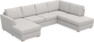 Friday - 3-sits soffa med schäslong vänster och divan höger - Grå
