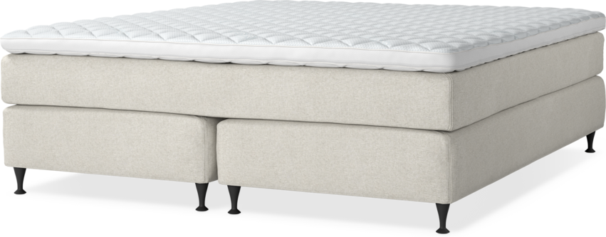 Delux Sense - Kontinentalsäng, dubbelsäng med bäddmadrass - Beige