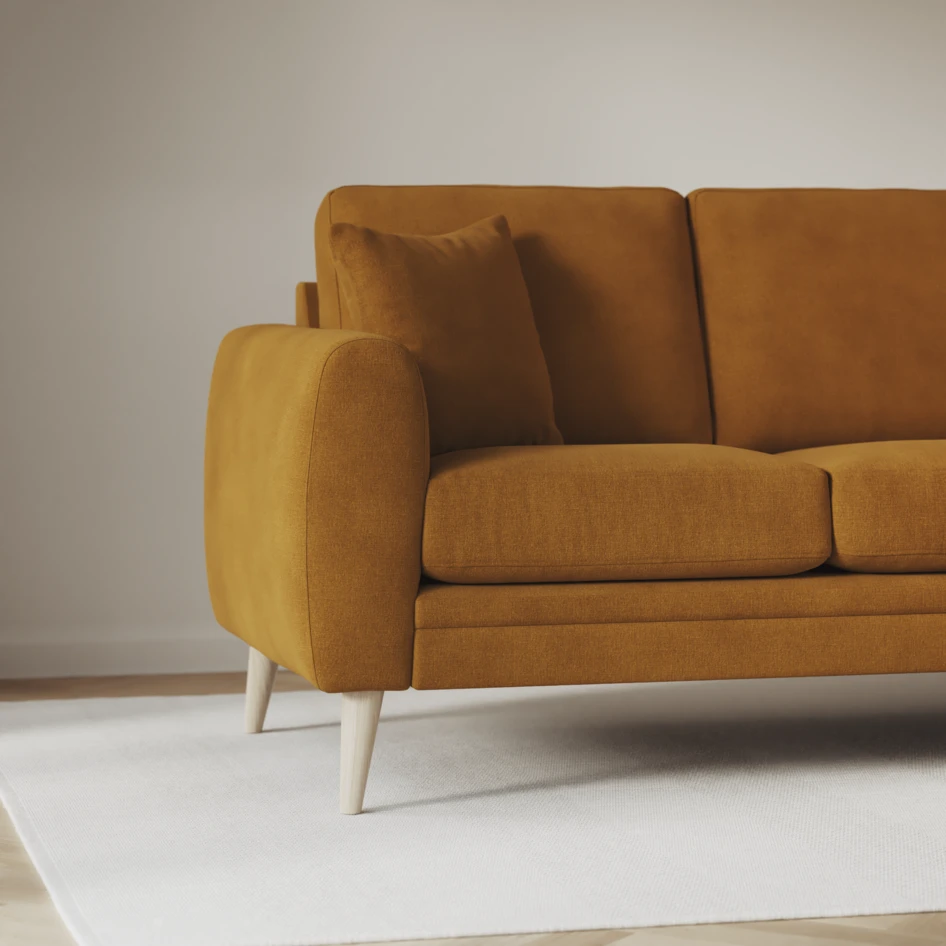 Eden - 2,5-sits soffa - Gul