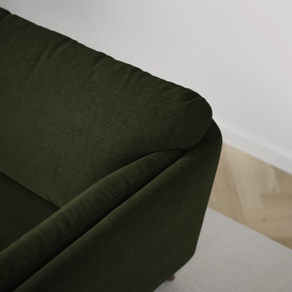 Madison - 2-sits soffa med divan vänster och schäslong höger - Grön