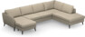 County - 3-sits soffa med schäslong vänster och divan höger - Beige