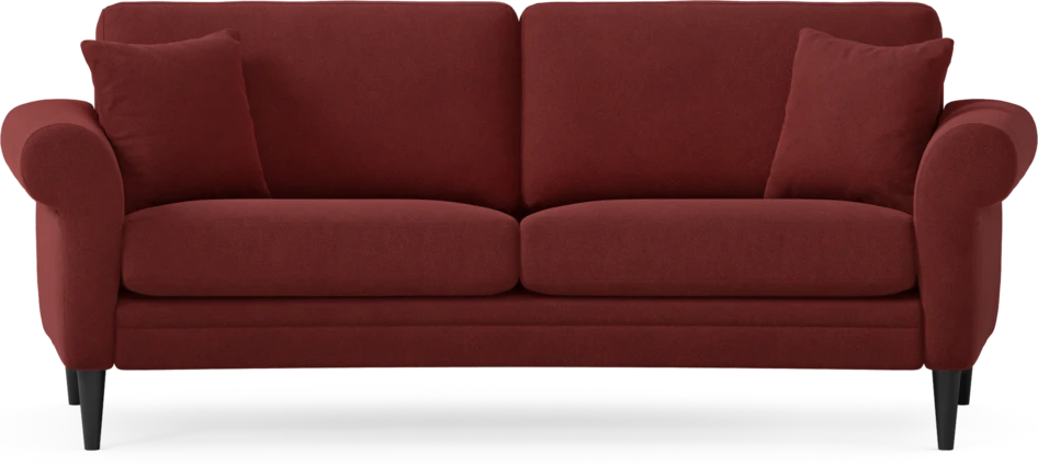 Eden - 2,5-sits soffa svängd - Röd