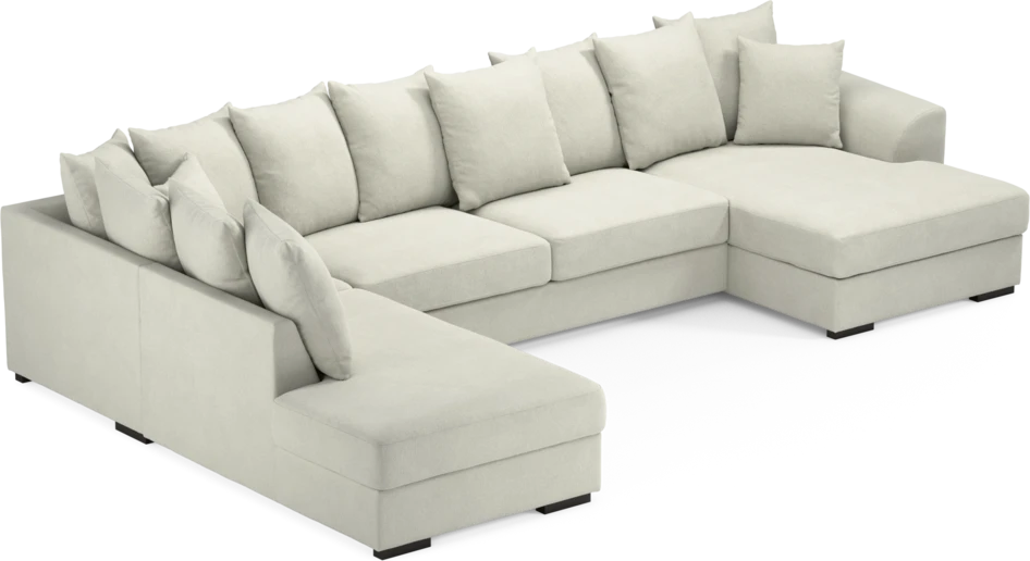 Town - 3-sits soffa med divan vänster och schäslong höger - Vit