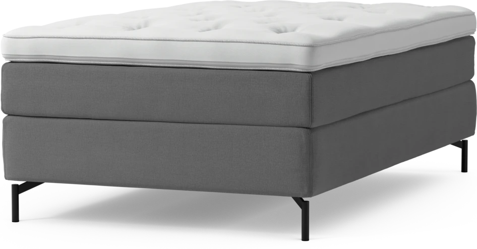 Delux Sense - Kontinentalsäng, enkelsäng 120 cm med bäddmadrass och sängben