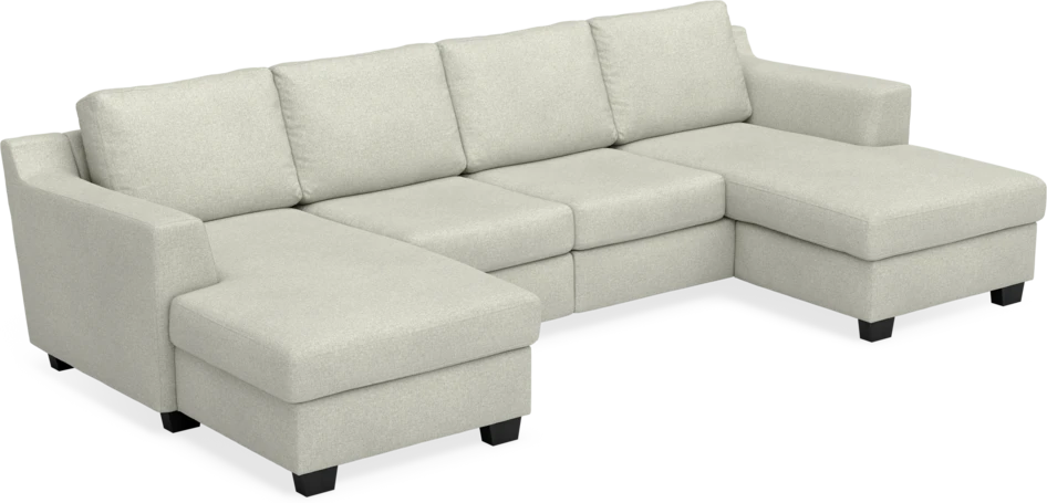 Friday - 2-sits soffa med två schäslonger - Beige