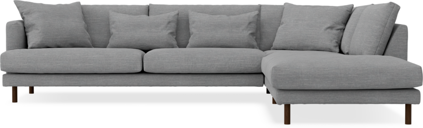 Harper - 3-sits soffa med divan höger - Grå