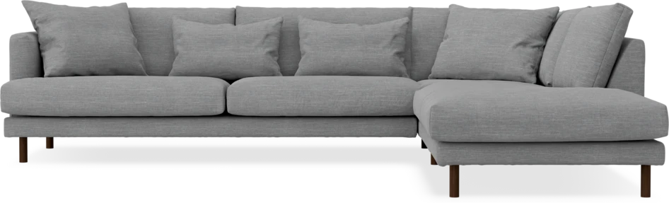 Harper - 3-sits soffa med divan höger - Grå