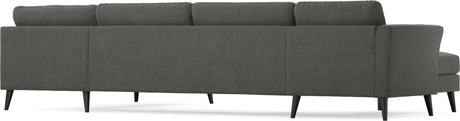 Bridge - 3-sits soffa med schäslong vänster och divan höger - Grå